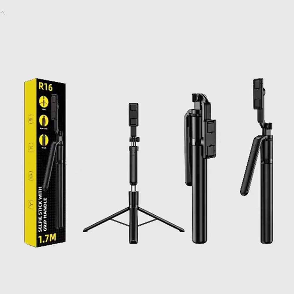 ไม้เซลฟี่ ขาตั้งกล้อง R16 พับได้ รีโมท 15M 170CM Selfie Stick Tripod