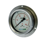 เกจ์วัดความดันและสูญญากาศ Aeropak (แบบไม่มีน้ำมัน) รุ่น ATF-100HZT Series (ข้อต่อออกด้านหลังและมีปีกยึดด้านข้าง)