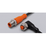 EVC022/ Jumper/ M12 plug / M12 socket/ PUR cable / 1 m