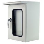 KBSG ตู้ไฟสวิทช์บอร์ดไซส์มาตรฐานแบบกันน้ำมีหลังคา ฝา 2 ชั้น (ฝานอกกระจก)