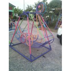 รหัส PG ผลงานติดตั้ง (โรงเรียนบ้านทุ่งถ้ำ-อำเภอท่าสองยาง จ.ตาก) เครื่องเล่นสนามกลางแจ้งสำหรับเด็ก