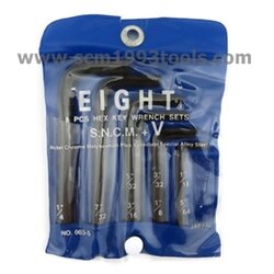 EIGHT ชุดประแจตัวแอล สั้น หัวหกเหลี่ยม 1/16 นิ้ว-1/4 นิ้ว HEX key wrench set