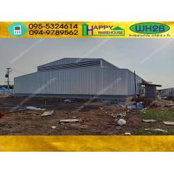 รับสร้างโกดังสำเร็จรูป ปทุมธานี ขนาด26x48x6 เมตร