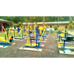 รหัส SM ผลงานติดตั้ง (บ้านหนองหมอ อ.ห้วยยอด จ.ตรัง) เครื่องออกกำลังกายกลางแจ้ง