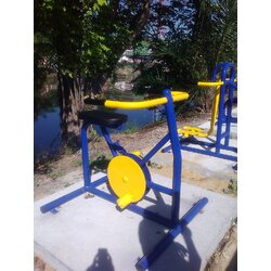 รหัส SM ผลงานติดตั้ง (ชุมชนพวงแก้ว ต.บึงบอน จ.ปทุมธานี) เครื่องออกกำลังกายกลางแจ้ง