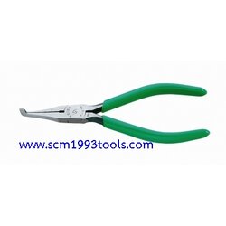 KEIBA คีมปากแหลม แบน ด้ามบาง 5.3/4 นิ้ว รุ่น F-675 งอ 75 องศา Electronics Flat Nose Pliers (75 Degree Type)