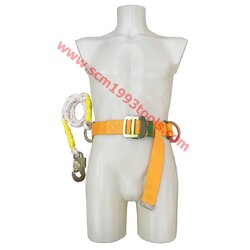 BEC เข็มขัดนิรภัย รุ่นครึ่งตัว ตะขอเล็ก รุ่น NP-737 เชือกพร้อมตะขอ ยาว 1.5 เมตร SAFETY BELT