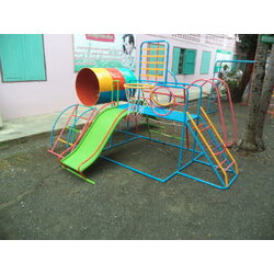 รหัส PG ผลงานติดตั้ง (โรงเรียนบ้านรางจิก ต.หนองขาว อ.ท่าม่วง จ.กาญจนบุรี) เครื่องออกกำลังกายเด็ก