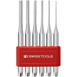 PB Swiss Tool พีบีสวิสทูล รุ่น PB-755-BL เหล็กส่งชุด Set of drift punches, flat tip, octagonal, in a handy plastic holder