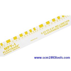 CLEVITE รุ่น PY-1 พลาสติกเกจ สีเหลือง วัดเคลียเรนซ์ PLASTIGAGE (กล่องละ 12 เส้น) clearance indicator