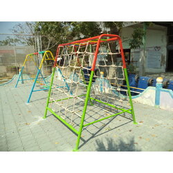 รหัส PG ผลงานติดตั้ง (โรงเรียนวัดบางจะเกร็ง อ.เมือง จ.สมุทรสงคราม) เครื่องเล่นสนามกลางแจ้งสำหรับเด็ก