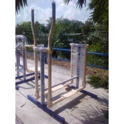 รหัส SM ผลงานติดตั้ง (บึงบอนหมู่6 จ.ปทุมธานี) เครื่องออกกำลังกายกลางแจ้ง