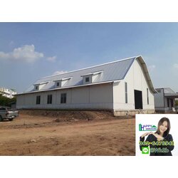 รับสร้างโกดังสำเร็จรูป สิงห์บุรี ขนาด 20.00 x 35.00 x 7.50 m.