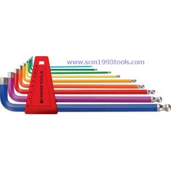 PB Swiss Tool พีบีสวิสทูล รุ่น PB212LH-10RB ประแจหกเหลี่ยมหัวบอลแบบยาว สีรุ้ง Rainbow Colors Ball point hex key L-wrench sets for hexagon socket screws