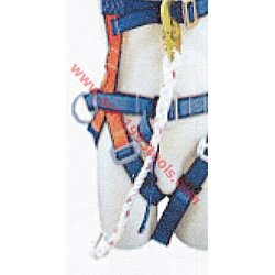 เฉพาะเชือกพร้อมตะขอ สำหรับ เข็มขัดนิรภัย BEC รุ่นเต็มตัว ตะขอเล็ก เชือกพร้อมตะขอ ยาว 1.5 เมตร SAFETY BELT HOOK