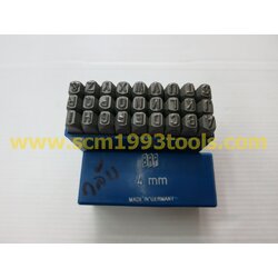 BRP เหล็กตอกตัวหนังสือ A-Z ตัวกลับ no. 265 Right-Hand Engraved Steel Characters Stamper