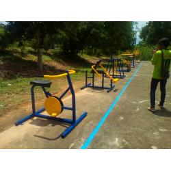 รหัส SM ผลงานติดตั้ง (ต.บางดี จ.ตรัง) เครื่องออกกำลังกายกลางแจ้ง