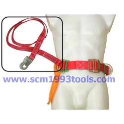 เฉพาะเชือกพร้อมตะขอ สำหรับ เข็มขัดนิรภัย BEC รุ่นครึ่งตัว ตะขอใหญ่ เชือกพร้อมตะขอ ยาว 1.5 เมตร SAFETY BELT HOOK