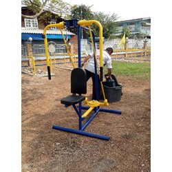 รหัส SM ผลงานติดตั้ง (สวนสุขภาพบางปะกง จ.ฉะเทริงเทรา) เครื่องออกกำลังกายกลางแจ้ง