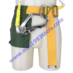 BEC เข็มขัดนิรภัย รุ่นครึ่งตัว ตะขอใหญ่ รุ่น NP-737 NBH สายเป็นผ้า เชือกพร้อมตะขอ ยาว 1.5 เมตร SAFETY BELT