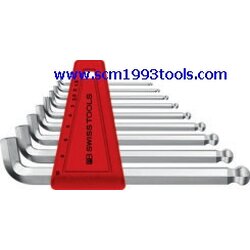 PB Swiss Tool พีบีสวิสทูล รุ่น PB2212-H ประแจหกเหลี่ยมหัวบอลแบบสั้น คอสั้น ชุด ball point hex key L-wrenches sets for hexagon socket screws