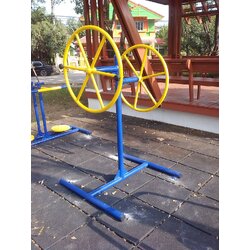 รหัส SM ผลงานติดตั้ง (หมู่บ้านจัดสรรพฤกษ์ลดา รังสิต คลอง 4 - อ.ลำลูกกา จ.ปทุมธานี) เครื่องออกกำลังกายกลางแจ้ง