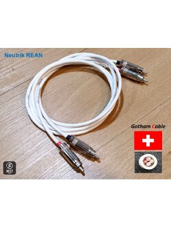 สายสัญญาณ Gotham Swiss+หัวNEUTRIK REAN สีดำ ราคาต่อคู่