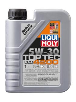 Liqui Moly Top Tec 4200 5w30 เบนซินและดีเซลรุ่นใหม่ที่มี DPF 1ลิตร