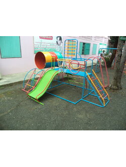 รหัส PG ผลงานติดตั้ง (โรงเรียนบ้านรางจิก ต.หนองขาว อ.ท่าม่วง จ.กาญจนบุรี) เครื่องออกกำลังกายเด็ก