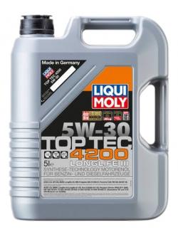 Liqui Moly Top Tec 4200 5w30 เบนซินและดีเซลรุ่นใหม่ที่มี DPF 5 ลิตร