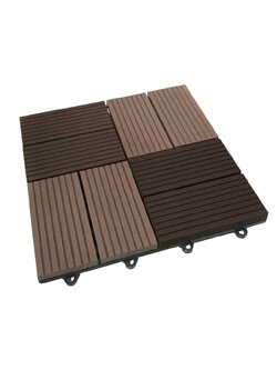 แผ่นไม้เที่ยมปูพื้น เกรด A ขนาด30x30 ซม.