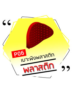 P06 - เบาะพิงพลาสติก