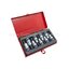 คิง โทนี่ : ชุดลูกบล็อกเดือยโผล่ 6 เหลี่ยม สั้น รู 1/2" 9 ตัวชุด King Tony : 9 PC. 1/2"DR. Hexagon Head Bit Socket Set (4110PR)