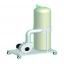 Blower โบลเวอร์ดูดฝุ่น อุตสาหกรรม แบบถุงผ้า รุ่น DC-3 (พร้อมสายดูด 2 เมตร) ส่งฟรี