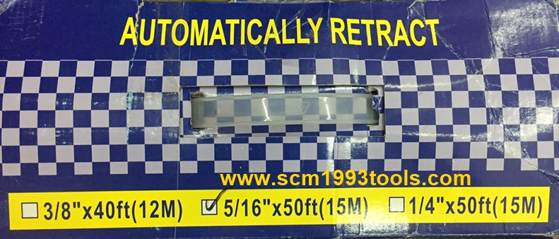 ตลับเก็บสายลมอัตโนมัติ รุ่น HR-708 ยาว 15 เมตร ตรา Hobayashi Automatic Air Hose Reel