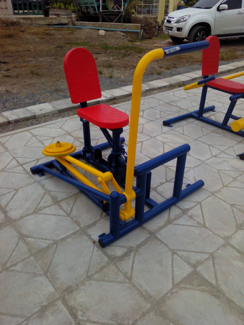 รหัส SM ผลงานติดตั้ง (เทศบาลตำบลคลองโยง-ต.คลองโยง อ.พุทธมณฑล จ.นครปฐม) เครื่องออกกำลังกายกลางแจ้ง-07