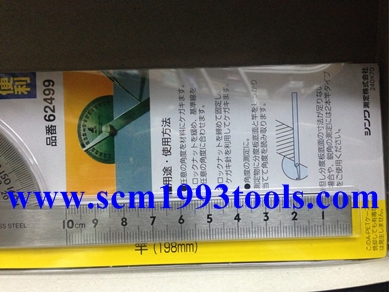 SHINWA ชินวา จานวัดองศา No.19 ญี่ปุ่น Protractor No. 19 Stainless steel Japan