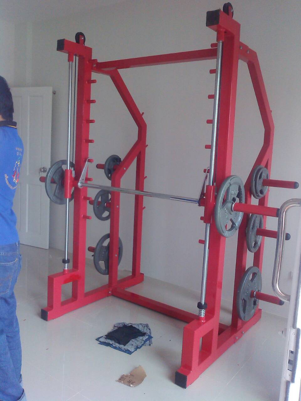 รหัส IND ผลงานติดตั้ง (ฟิตเนส ถ.พัฒนาการคูขวาง จ.นครศรีธรรมราช) เครื่องออกกำลังกายฟิตเนสในร่ม