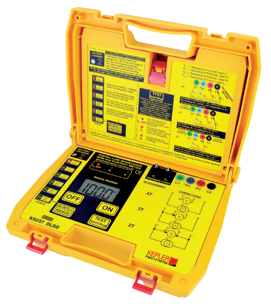 ไมโครโอห์มมิเตอร์แบบมือถือ (LOW RESISTANCE OHM METERS) แบรนด์ KEPLER รุ่น K6237 DLRO