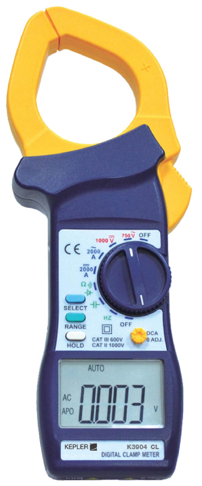 แคล้มป์มิเตอร์แบบดิจิตอล (AC/DC Digital Clamp Meters) แบรนด์ KEPLER รุ่น K3904 CL