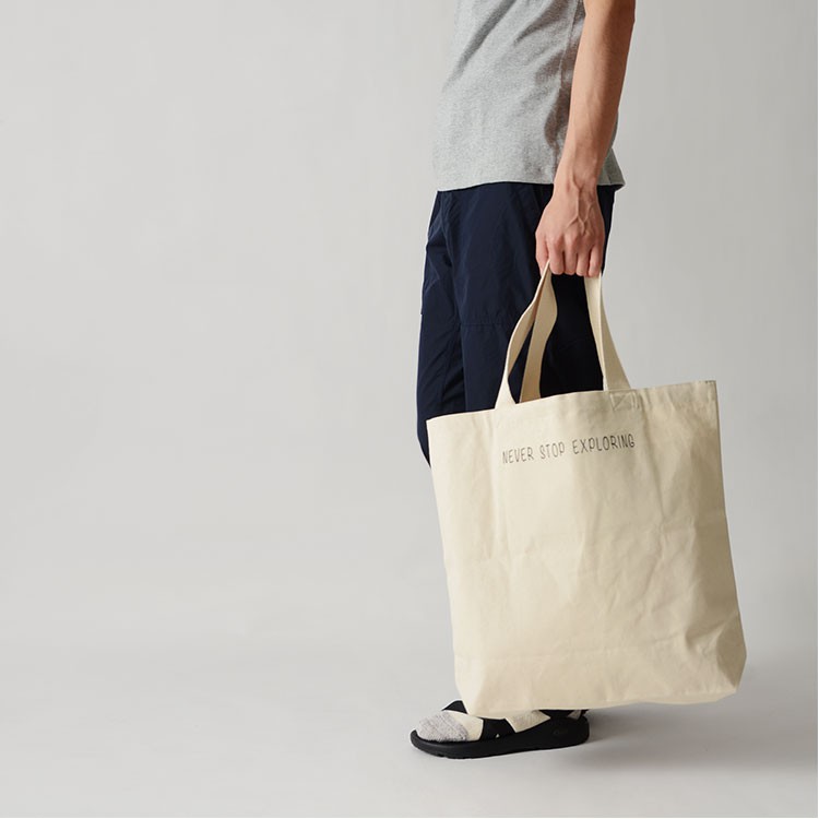 กระเป๋าผ้าสะพายข้าง The North Face - Organic Cotton Tote รุ่นพิเศษจากญี่ปุ่น ของใหม่ ของแท้ พร้อมส่ง