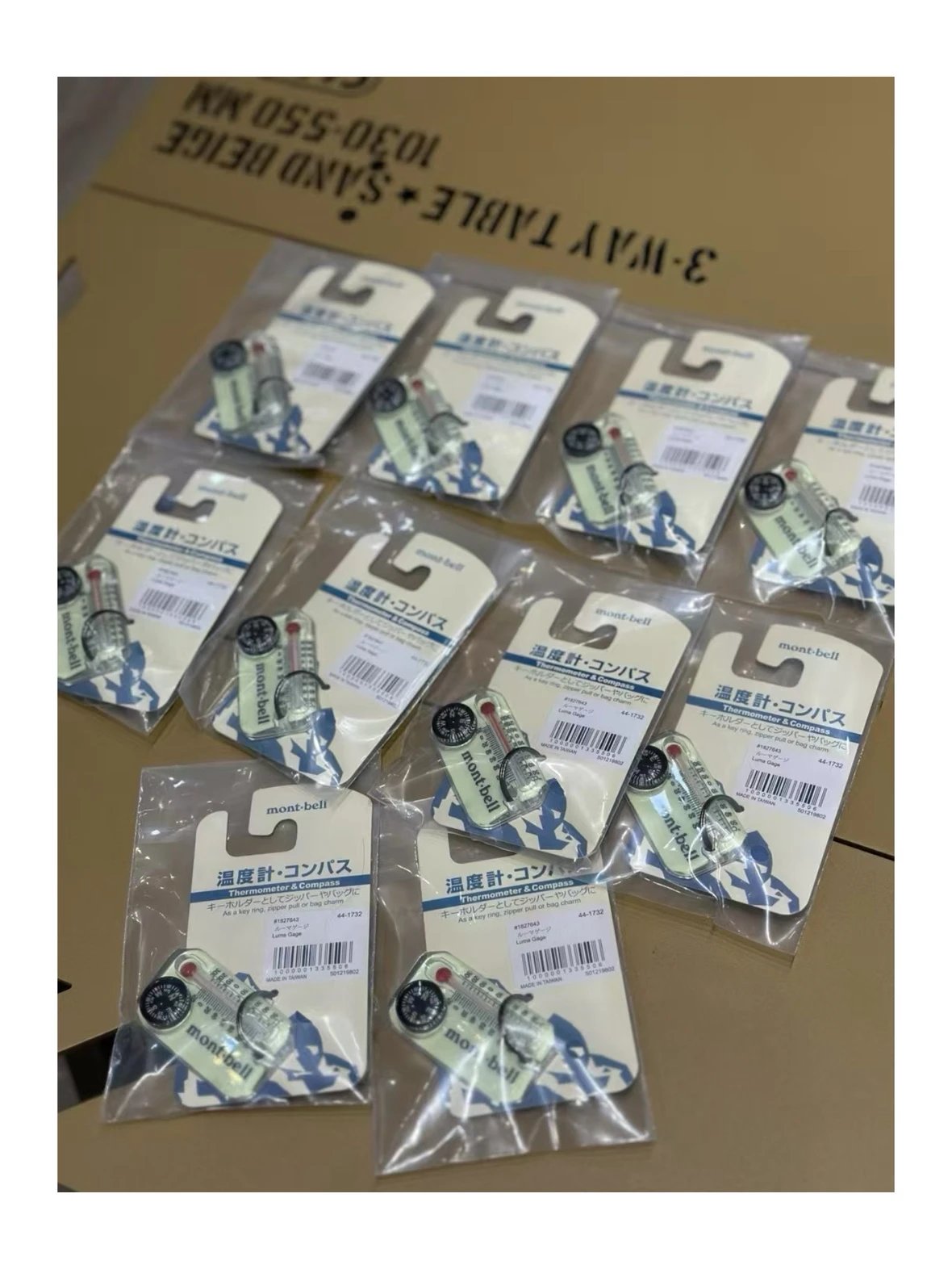 พวงกุญแจเทอร์โมมิเตอร์ Montbell Luma Gage ของใหม่ ของแท้ พร้อมส่ง