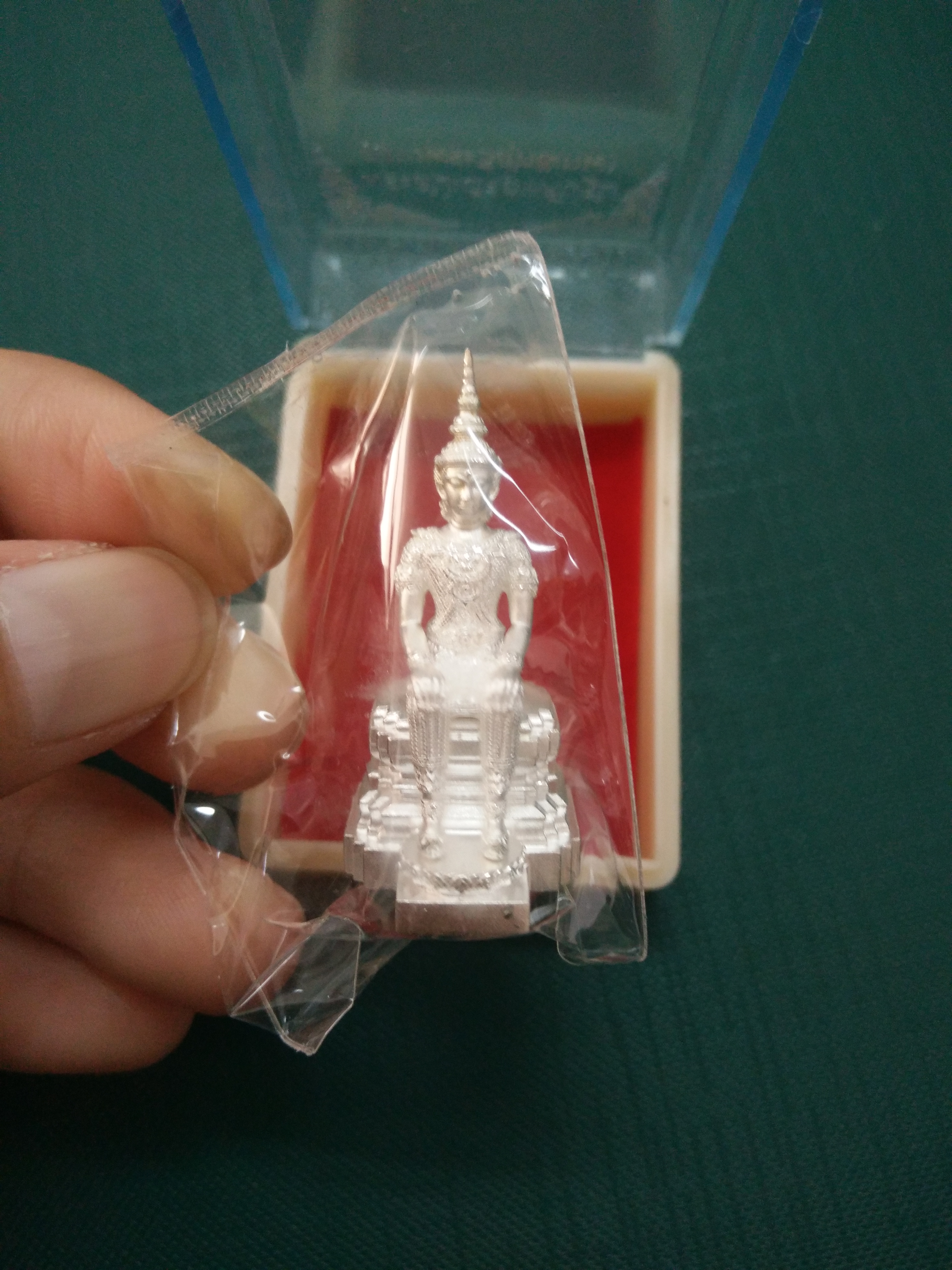 สมเด็จองค์ปฐมปางพระวิสุทธิเทพ เนื้อเงินแท้ วัดแม่สะลาบ