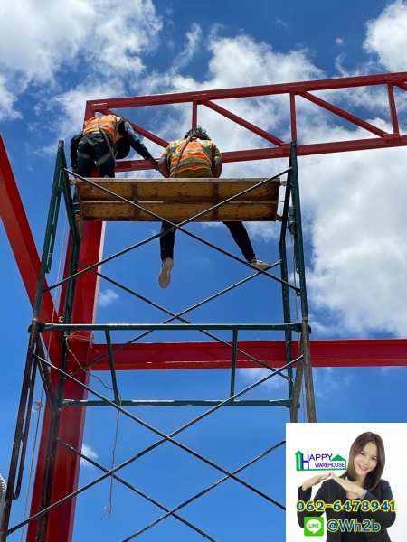 รับสร้างโกดังสำเร็จรูป ขนาด 20 x 40 x 9.00 m