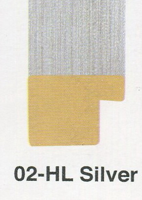 กรอบแบบ 02 สีเงิน