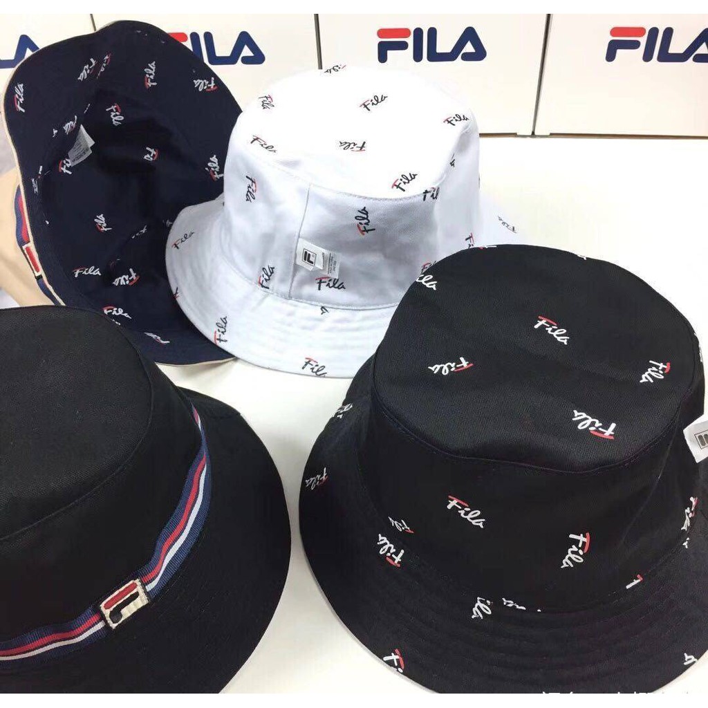 หมวกบักเก็ต Fila Reversible Bucket Hat ของแท้ พร้อมส่ง มาพร้อมป้าย Tag หมวก Bucket ของแท้ แน่นอน 100 %