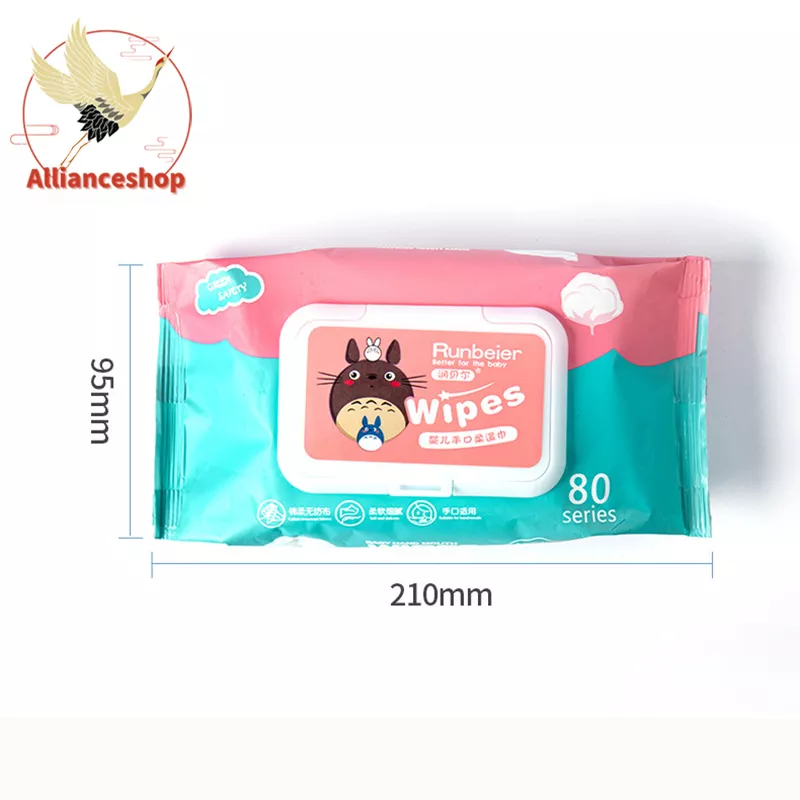 ทิชชู่เปียกเด็ก ทิชชู่เปียก เช็ดชู่เปียก กระดาษเปียก ผ้านุ่มชุ่มชื่น ไม่ระคายเคืองต่อผิว มีฝาปิด ป้องกัน เชื้อโรค Wet Wipe baby wipes