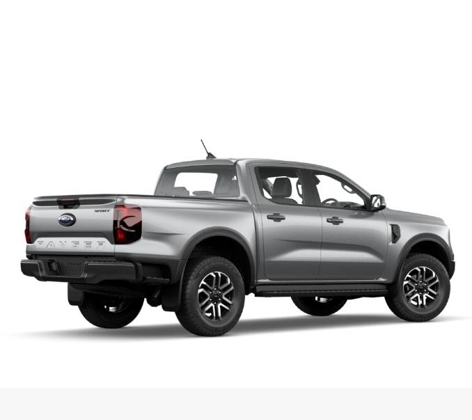 เบ้าประตู Ford Ranger Next Gen ฟอร์ด เรนเจอร์ ปี 2022-ปัจจุบัน รุ่น 4 ประตู (สีดำเงา โลโก้สีแดง)