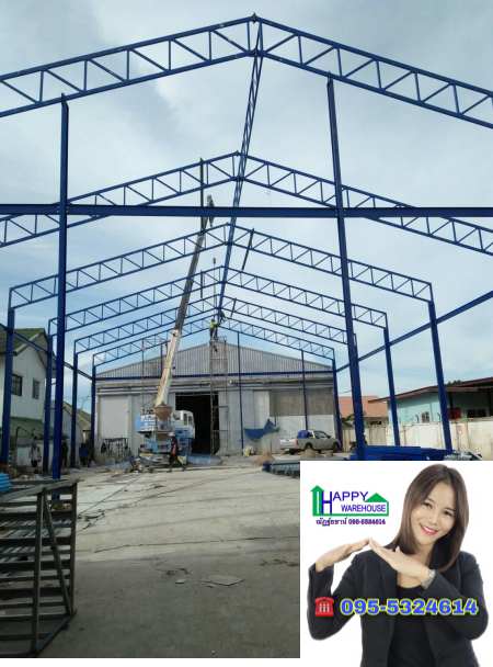 รับสร้างโกดัง สิงห์บุรี ขนาด18.55x30x8.00 เมตร