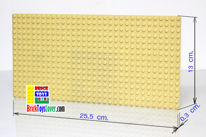 W001 แผ่น Plate ขนาดเล็ก 25.5x13 Cm.สำหรับเป็นฐานในการต่อ Blocks